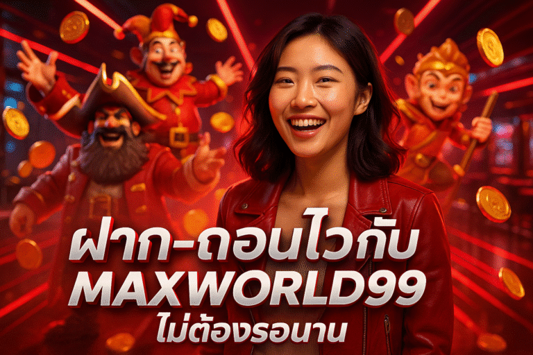 ฝาก-ถอนไวกับ MAXWORLD99 ไม่ต้องรอนาน